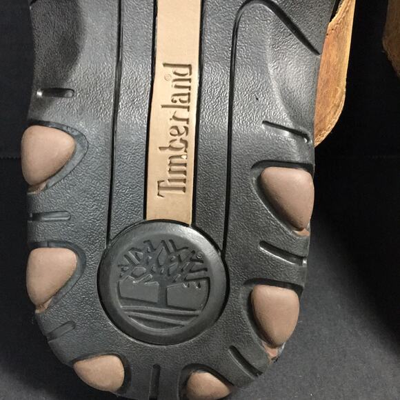 Timberland Brown Leather Slide‎ Sandals Men's Size 11M - Picture 9 of 12